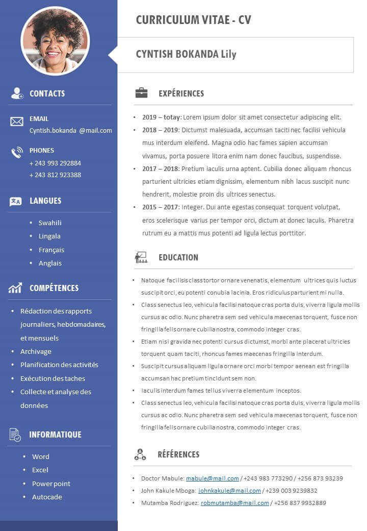 Free Editable PowerPoint CV Templates