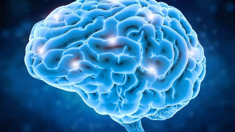 Brain with sparks