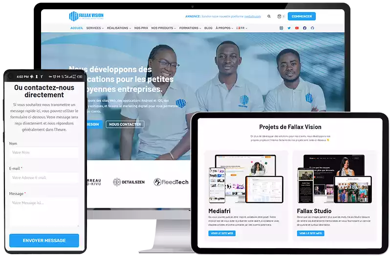 Fallax Vision website